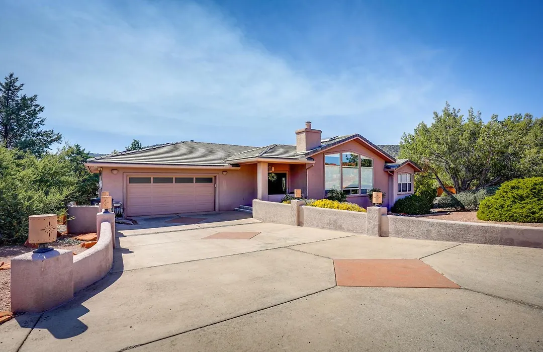 Covered Deck & Red Rock Views: Home In Sedona-1
